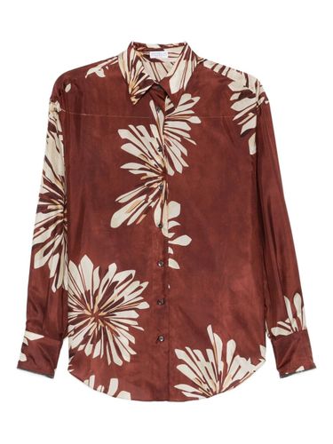 Printed Silk Shirt - Brunello Cucinelli - Modalova