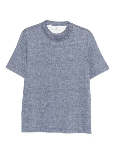 Linen Blend T-Shirt - Brunello Cucinelli - Modalova