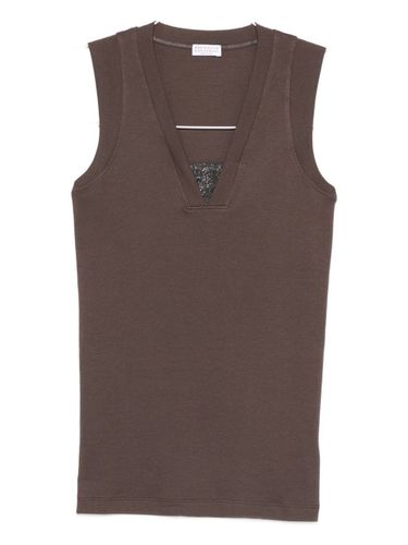 Brunello Cucinelli Cotton Tank Top - Brunello Cucinelli - Modalova