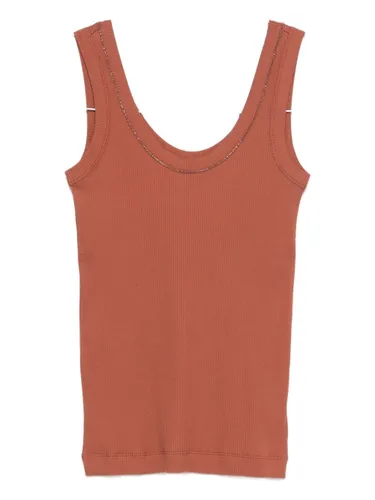 Brunello Cucinelli Cotton Tank Top - Brunello Cucinelli - Modalova