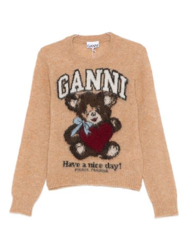 GANNI Wool Crewneck Sweater - GANNI - Modalova