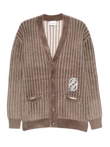 Cardigan With Logo - DROLE DE MONSIEUR - Modalova