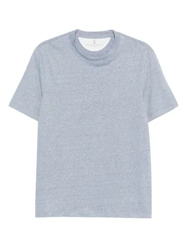Linen Blend T-Shirt - Brunello Cucinelli - Modalova