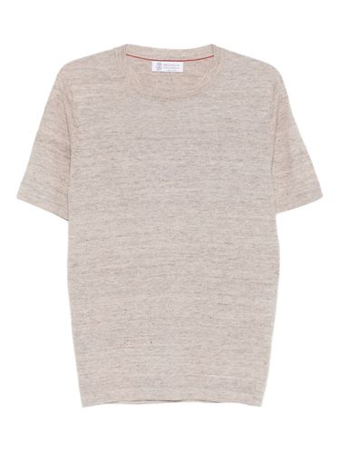 Linen Blend Sweater - Brunello Cucinelli - Modalova