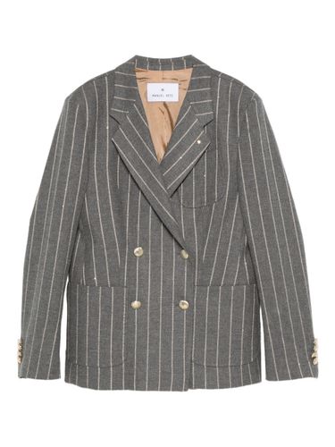 Double Breasted Bottoned Blazer - Manuel Ritz - Modalova