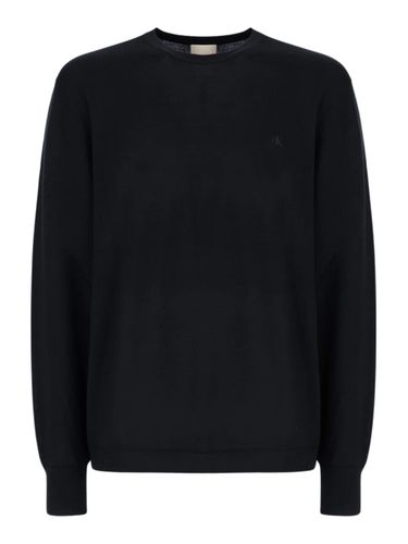 Calvin Klein Wool Crewneck Sweater - Calvin Klein - Modalova
