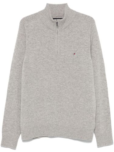 Crew Neck Sweater With Logo - Tommy Hilfiger - Modalova