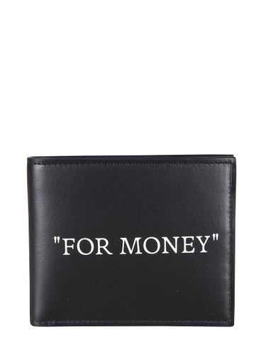 Off White Bifold Wallet With Quote - Off White - Modalova