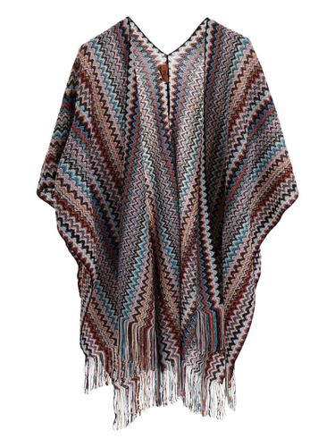 Missoni Poncho With Fringes - Missoni - Modalova