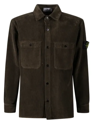 Stone Island Cotton Shirt With Logo - Stone Island - Modalova