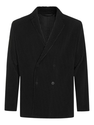 Double Breasted Blazer - HOMME PLISSE' ISSEY MIYAKE - Modalova