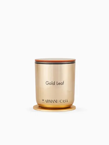 ARMANI CASA Pegaso Gold Leaf Candle - ARMANI CASA - Modalova