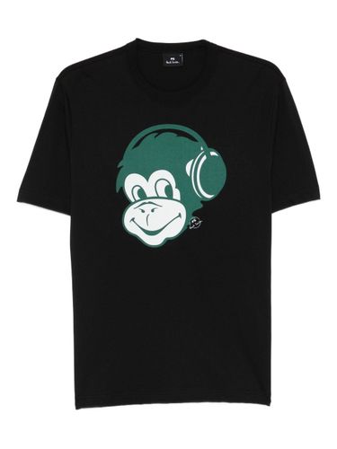 Monkey Headphone Cotton T-Shirt - PS PAUL SMITH - Modalova