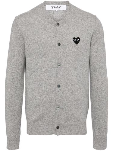 Black Heart Emblem Cardigan - COMME DES GARÇONS - Modalova