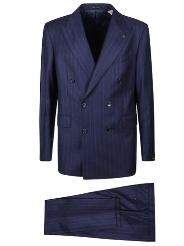 Wool Suit With Double Breasted D Blazer Napoli - Tagliatore - Modalova