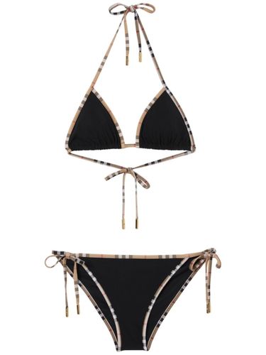 Burberry Check Triangle Bikini Set - Burberry - Modalova