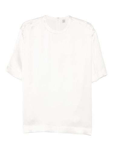 TOTEME Satin T-Shirt - TOTEME - Modalova