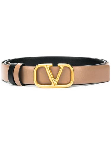 Leather Reversible Vlogo Belt - Valentino Garavani - Modalova