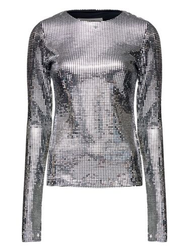 MM6 Maison Margiela Metallized Top - MM6 Maison Margiela - Modalova