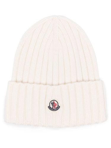 Moncler Logo Wool Beanie - Moncler - Modalova