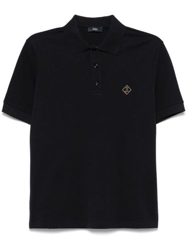 Herno Logo Cotton Polo Shirt - Herno - Modalova