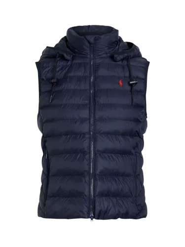 Down Vest With Zip And Logo - POLO RALPH LAUREN - Modalova