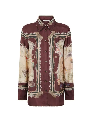Valiant Printed Silk Shirt - Zimmermann - Modalova