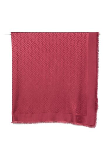 Fendi Ff Wool And Silk Shawl - Fendi - Modalova