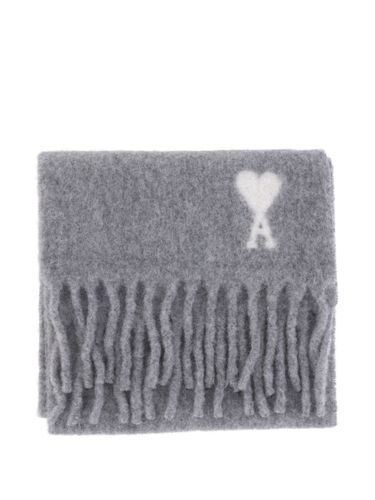 Ami Paris Ami De Coeur Wool Scarf - Ami Paris - Modalova