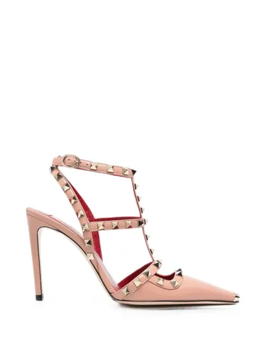 Rockstud Leather Pumps - Valentino Garavani - Modalova
