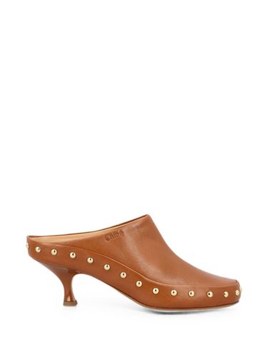 Chloé Junie Leather Mules - Chloé - Modalova
