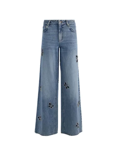 ALICE+OLIVIA Cutout Denim Jeans - ALICE+OLIVIA - Modalova