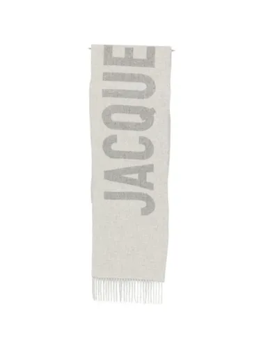 JACQUEMUS Logo Wool Scarf - JACQUEMUS - Modalova