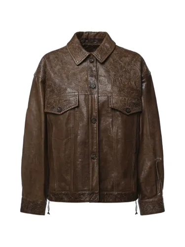 Golden Goose Leather Jacket - Golden Goose - Modalova