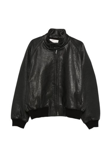 Leather Bomber Jacket - STUDIO NICHOLSON - Modalova
