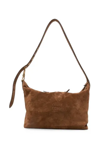 Spirit Suede Leather Shoulder Bag - Miu Miu - Modalova