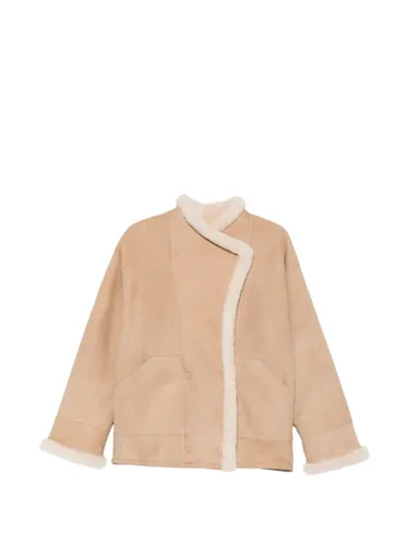 Shearling Double-Breasted Jacket - Closed - Modalova