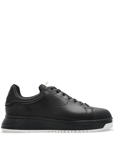 Emporio Armani Leather Sneakers - Emporio Armani - Modalova