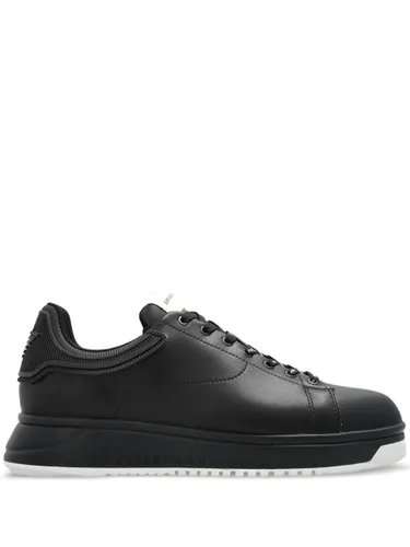 Emporio Armani Leather Sneakers - Emporio Armani - Modalova