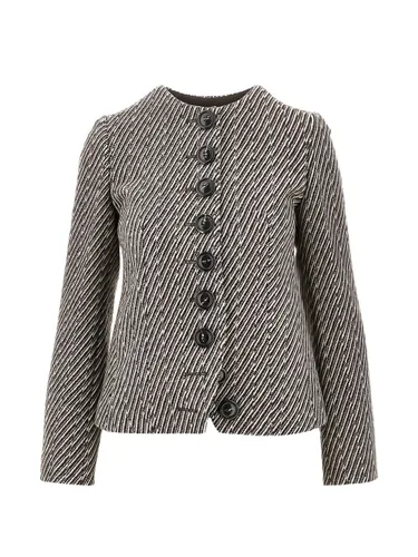 Wool Blend Blazer Jacket - Emporio Armani - Modalova