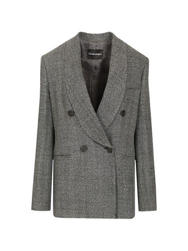 Double-Breasted Jacket - Emporio Armani - Modalova