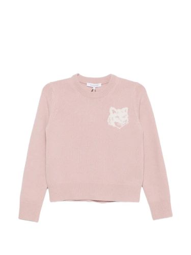 Fox Head Wool Crewneck Jumper - MAISON KITSUNE' - Modalova