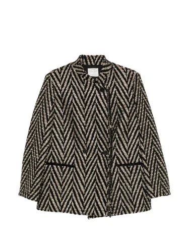 Chevron Oversized Jacket - Forte Forte - Modalova