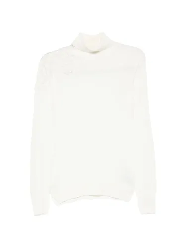 Wool Turtle-Neck Sweater - Ermanno Scervino - Modalova