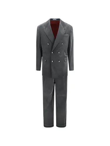 Double-Breasted Suit - Brunello Cucinelli - Modalova