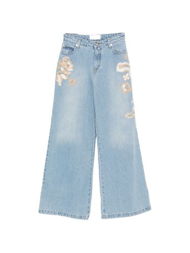 ERMANNO Embroidered Denim Jeans - ERMANNO - Modalova