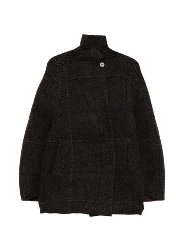 Wool Double-Breasted Jacket - BOBOUTIC - Modalova
