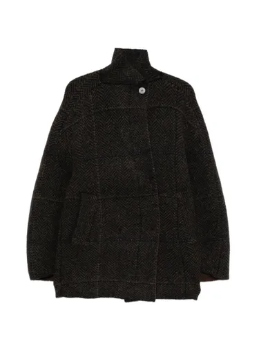 Wool Double-Breasted Jacket - BOBOUTIC - Modalova