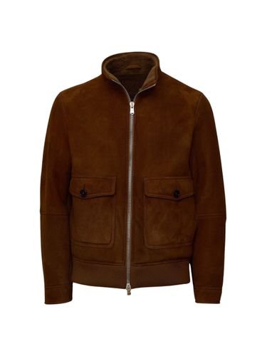 Stand-Collar Shearling Jacket - Dondup - Modalova