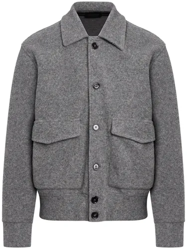 Dondup Wool-Blend Bomber Jacket - Dondup - Modalova